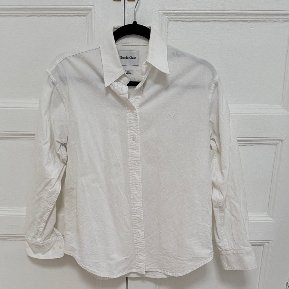 Sunday Best White Button Down Shirt